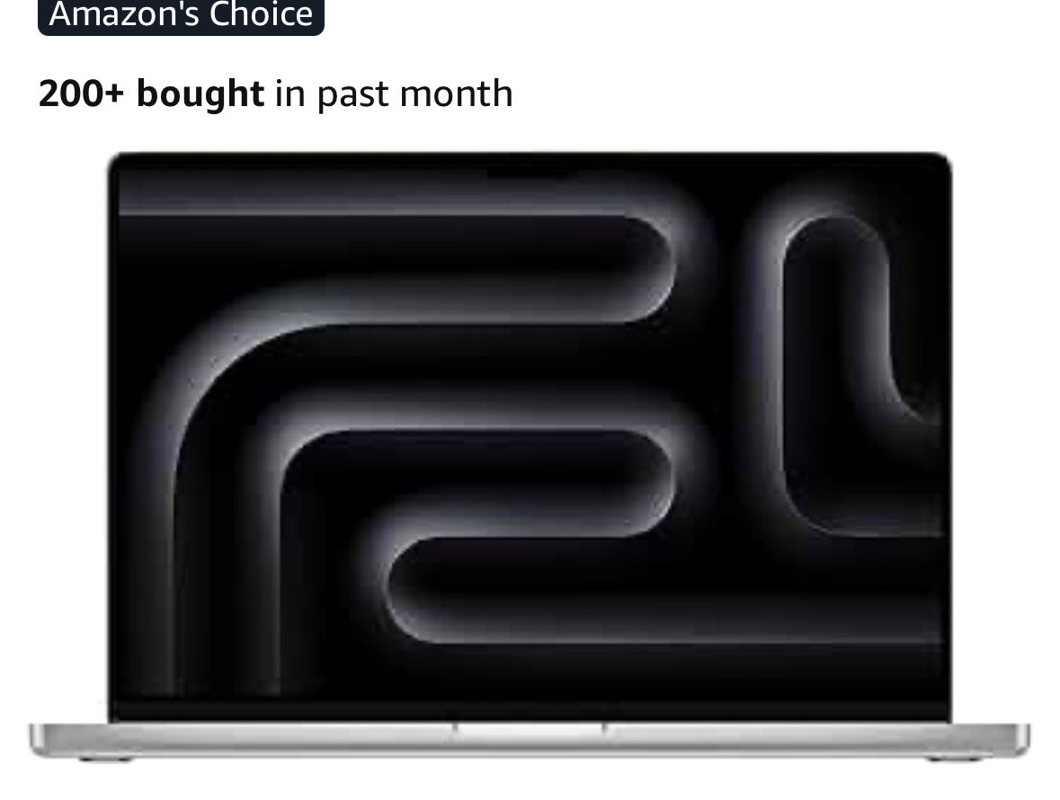 Visit the Apple Store
Apple 2026 MacBook Pro Laptop with Apple M5 Pro chip with 18-core CPU and 20-core GPU: Built for AI, 16.2-inch Liquid Retina XDR Display, 24GB Unified Memory, 1TB SSD, Wi-Fi 7; Silver
4.7
4.7 out of 5 stars
(91)
Amazon's Choice